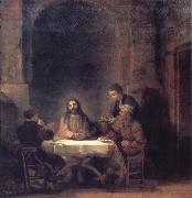 REMBRANDT Harmenszoon van Rijn The Risen Christ at Emmaus china oil painting reproduction